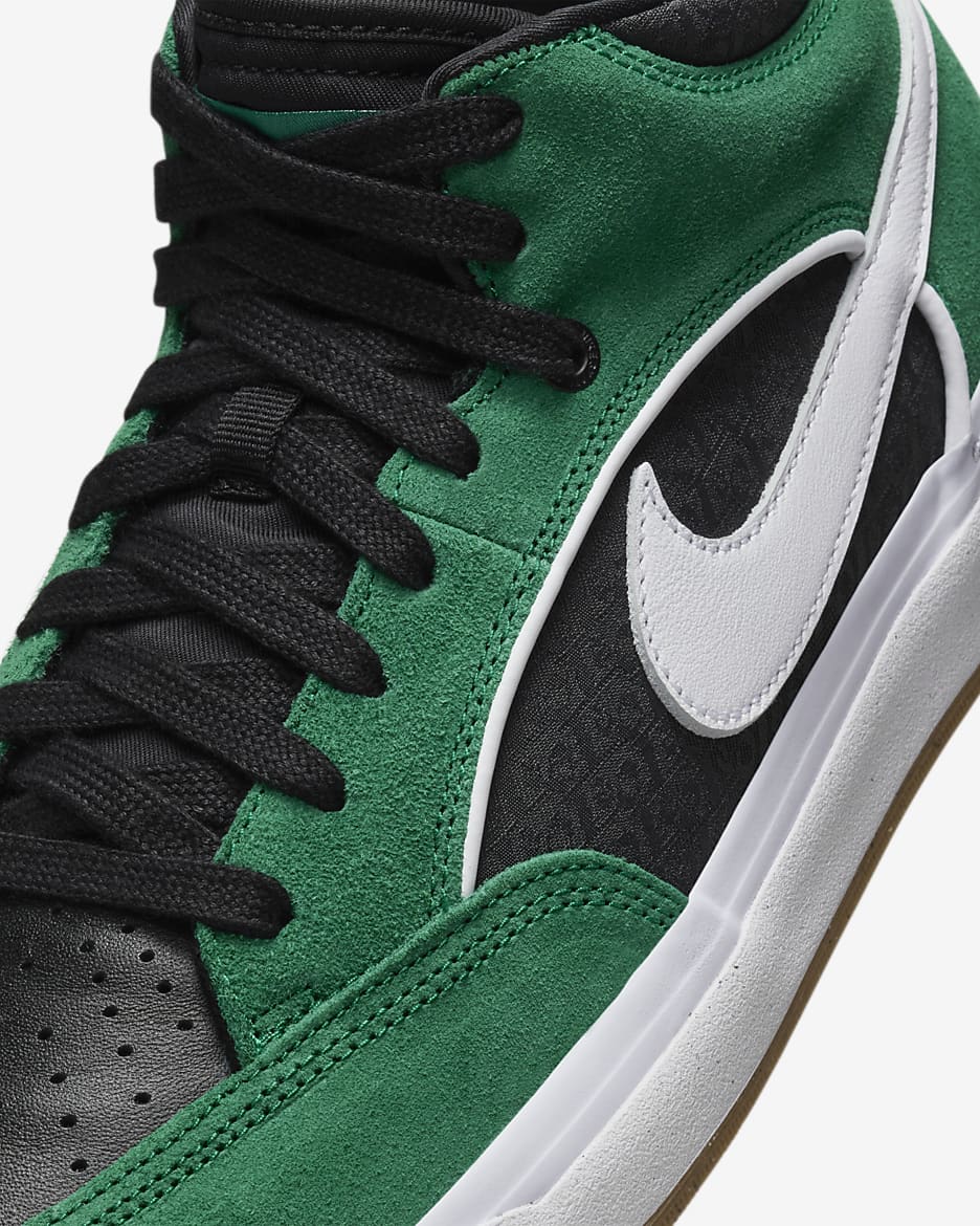 Nike green skate shoes best sale